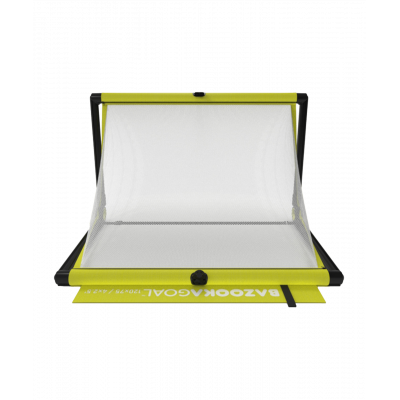 Bazookagoal Teleskopski Gol - 120 × 75 cm Žuto bijeli - Funino Nogometni Mini Gol