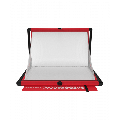 Bazookagoal Teleskopski Gol - 120 × 75 cm Crveno-bijeli - Funino Nogometni Mini Gol