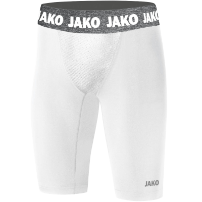 Jako Compression kratke tajice – bijela_EliteSport