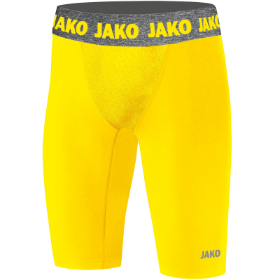 Jako Compression kratke tajice – žuta_EliteSport