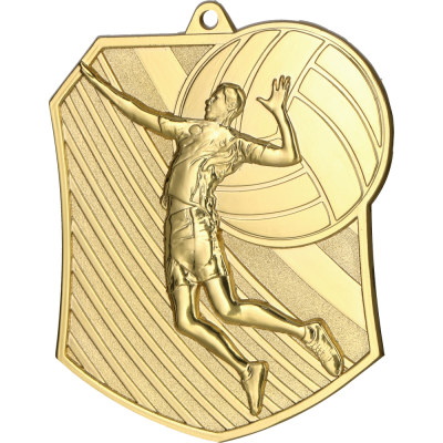 Odbojkaška medalja Spikera s motivom igrača i lopte 79x67mm_EliteSport