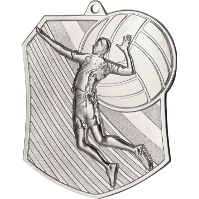 Odbojkaška medalja Spikera s motivom igrača i lopte 79x67mm_EliteSport
