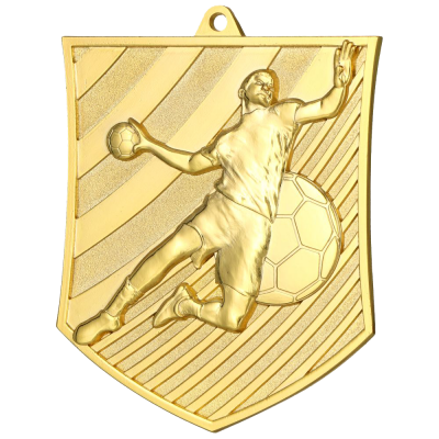 Rukometna medalja Handor s motivom igrača i lopte 78x65mm_EliteSport