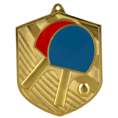 Stolnoteniska medalja Spinova s motivom reketa i loptice 80x64mm_EliteSport