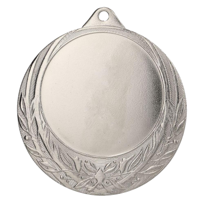 Metalna medalja Edera s reljefnim lisnatim vijencem 70mm_EliteSport