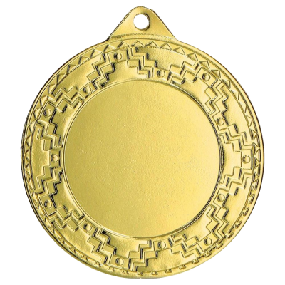 Metalna medalja Vectra s geometrijskim rubom 40mm_EliteSport