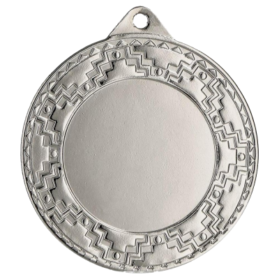 Metalna medalja Vectra s geometrijskim rubom 40mm_EliteSport