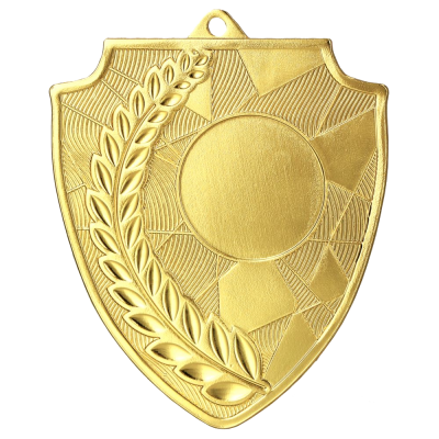 Metalna medalja Scudo s lovorovim motivom 70x60mm_EliteSport