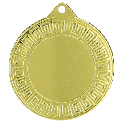 Metalna medalja Meandra s ornamentiranim rubom 40mm_EliteSport