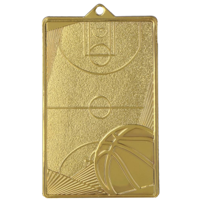 Košarkaška medalja Courtis s motivom terena i lopte 70x45mm_EliteSport