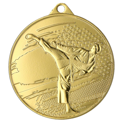 Medalja Kensei za borilačke sportove s motivom borca 45mm_EliteSport