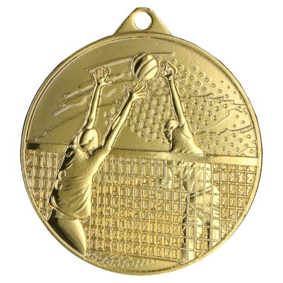 Odbojkaška medalja Volleyra s motivom igrača na mreži 45mm_EliteSport