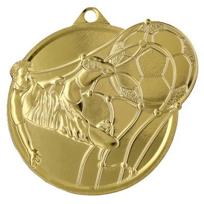 Nogometna medalja Guardia s motivom vratara i lopte 60x50mm_EliteSport