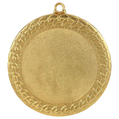 Metalna medalja Treccia s pletenim dekorativnim rubom 70mm_EliteSport