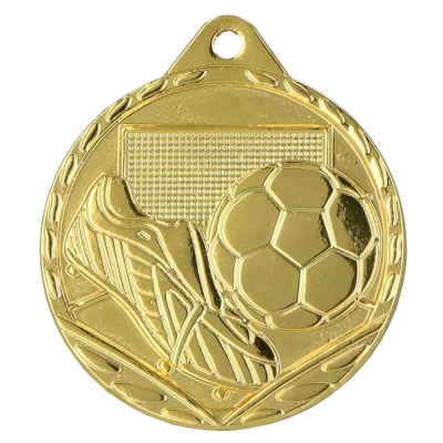 Nogometna medalja Goalis s motivom lopte i gola 32mm_EliteSport