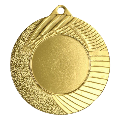 Metalna medalja Solara s reljefnim zrakama 45mm_EliteSport