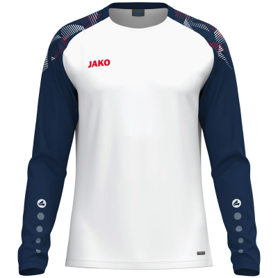 Jako Sonic majica dugih rukava — bijela/tamno plava_EliteSport