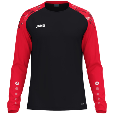 Jako Sonic majica dugih rukava — crna/crvena_EliteSport