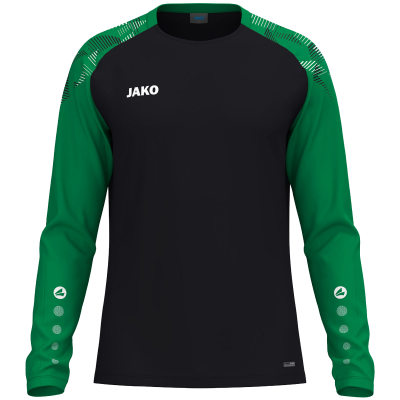 Jako Sonic majica dugih rukava — crna/zelena_EliteSport