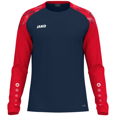 Jako Sonic majica dugih rukava — tamno mornarsko plava/crvena_EliteSport