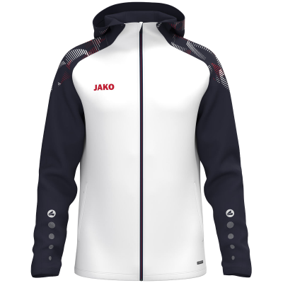 Jako Sonic jakna s kapuljačom – bijela/tamno plava_EliteSport