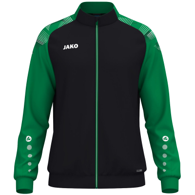Jako Sonic poliester jakna – crna/zelena_EliteSport