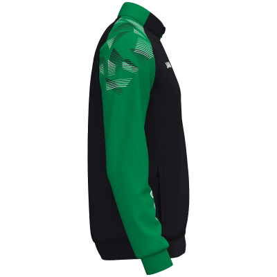 Jako Sonic poliester jakna – crna/zelena_EliteSport
