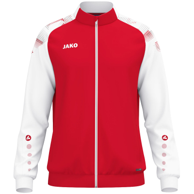 Jako Sonic poliester jakna – crvena/bijela_EliteSport