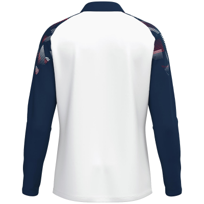 Jako Sonic ziptop majica dugih rukava – bijela/tamno plava_EliteSport