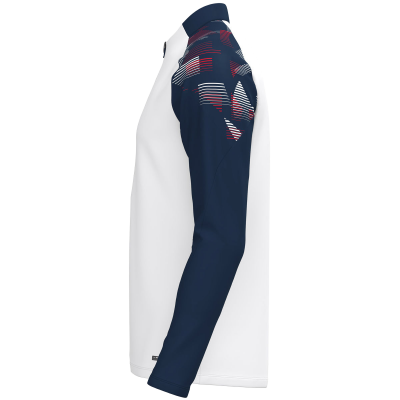 Jako Sonic ziptop majica dugih rukava – bijela/tamno plava_EliteSport