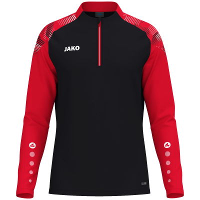 Jako Sonic ziptop majica dugih rukava – crna/crvena_EliteSport
