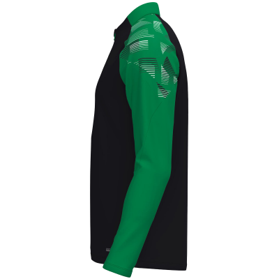 Jako Sonic ziptop majica dugih rukava – crna/zelena_EliteSport