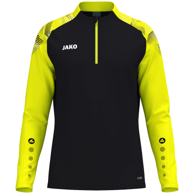 Jako Sonic ziptop majica dugih rukava – crna/žuta_EliteSport