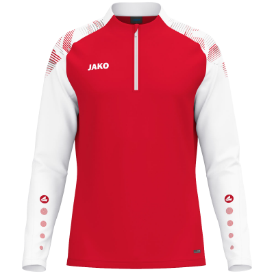 Jako Sonic ziptop majica dugih rukava – crvena/bijela_EliteSport
