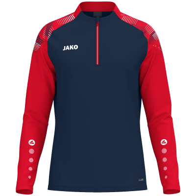 Jako Sonic ziptop majica dugih rukava – tamno mornarsko plava/crvena_EliteSport