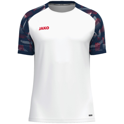 Jako Sonic majica kratkih rukava — bijela/tamno plava_EliteSport
