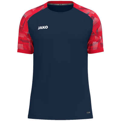 Jako Sonic majica kratkih rukava — tamno mornarsko plava/crvena_EliteSport
