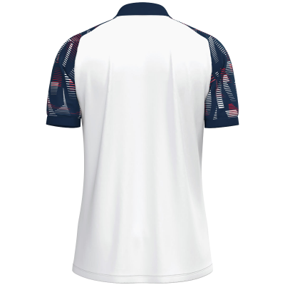 Jako Sonic polo majica kratkih rukava – bijela/tamno plava_EliteSport