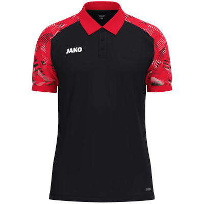 Jako Sonic polo majica kratkih rukava – crna/crvena_EliteSport