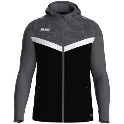 Jako Iconic jakna s kapuljačom – crna/antracit_EliteSport