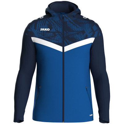 Jako Iconic jakna s kapuljačom – plava/tamno plava_EliteSport