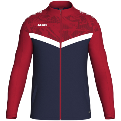 Jako iconic poliester jakna – tamno plava/tamno crvena_EliteSport
