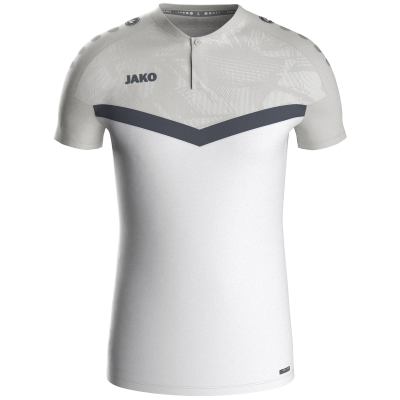 Jako Iconic polo majica kratkih rukava – bijela/siva_EliteSport