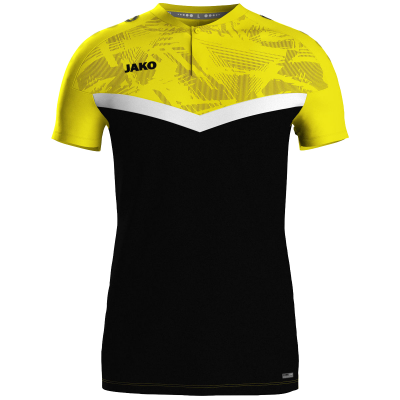 Jako Iconic polo majica kratkih rukava – žuta/crna_EliteSport