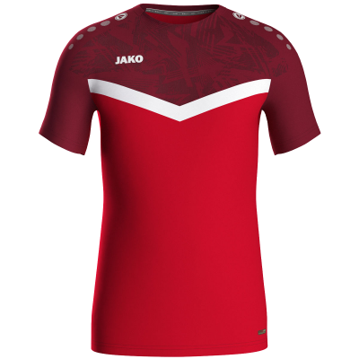 Jako Iconic poliester majica kratkih rukava — crvena/bordo_EliteSport