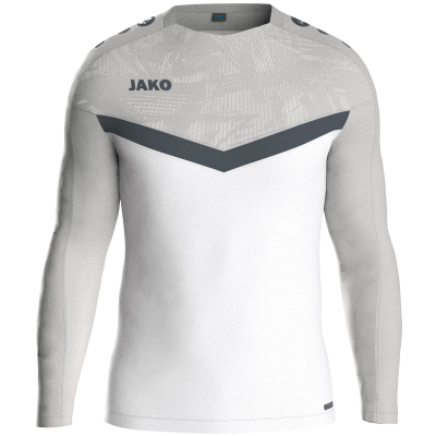 Jako Iconic sweat majica dugih rukava — bijela/siva_EliteSport