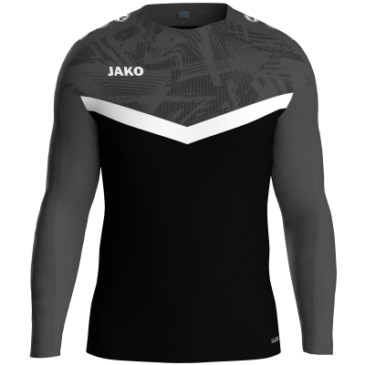 Jako Iconic sweat majica dugih rukava — crna/antracit_EliteSport