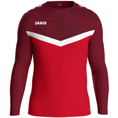 Jako Iconic sweat majica dugih rukava — crvena/bordo_EliteSport