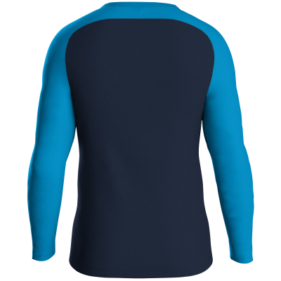 Jako Iconic sweat majica dugih rukava — nebesko plava/tamno plava/neon žuta_EliteSport