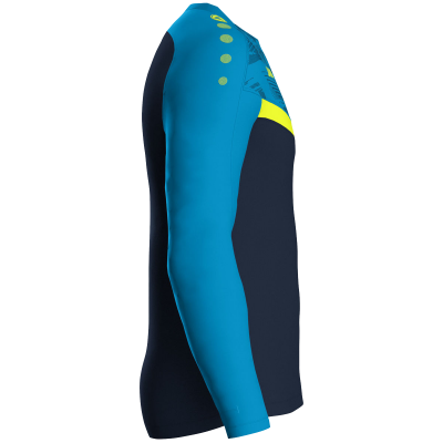 Jako Iconic sweat majica dugih rukava — nebesko plava/tamno plava/neon žuta_EliteSport